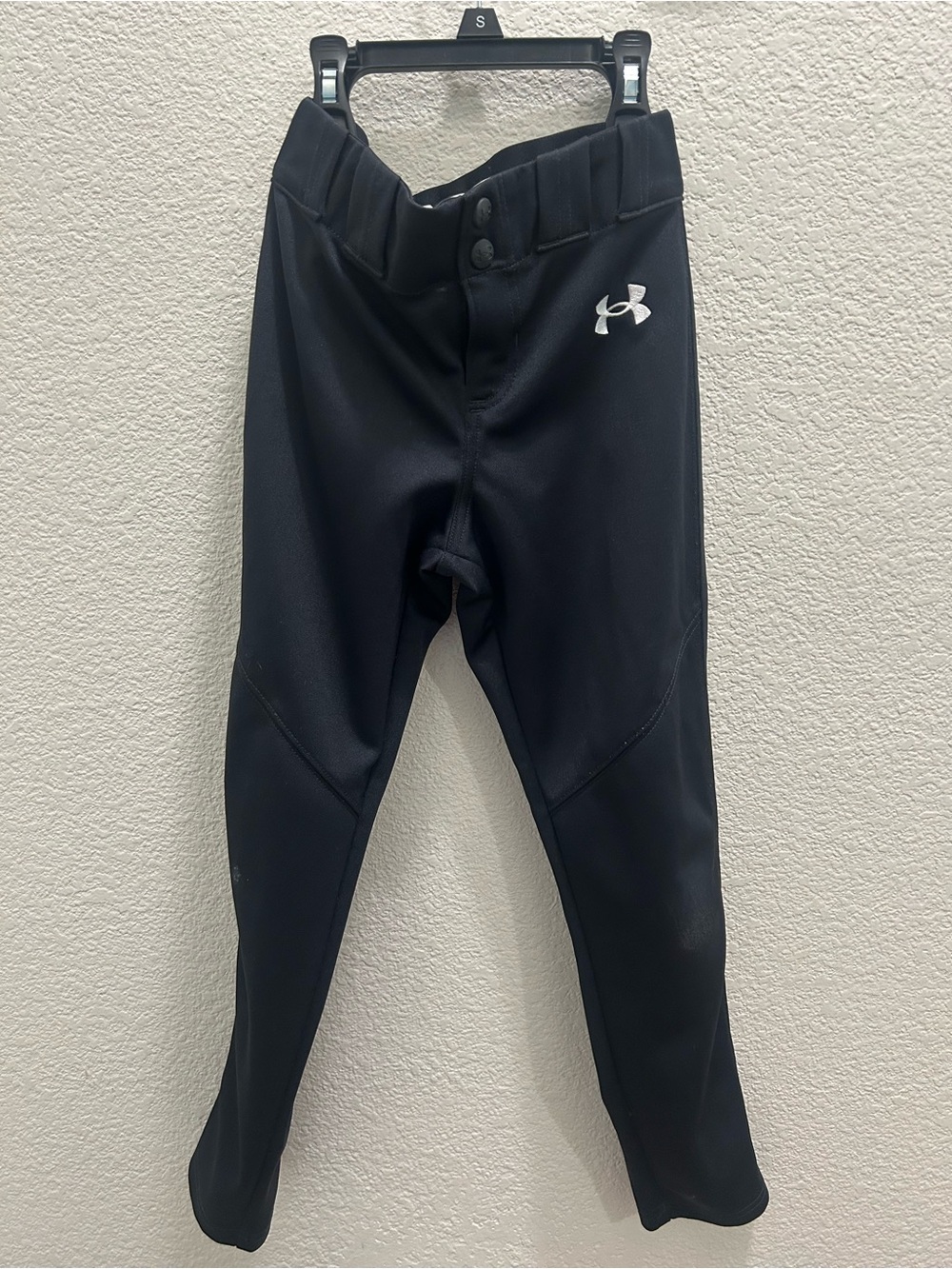 Under Armour Black Kids' Sweatpants with White Logo